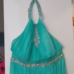 Turquoise formal dress